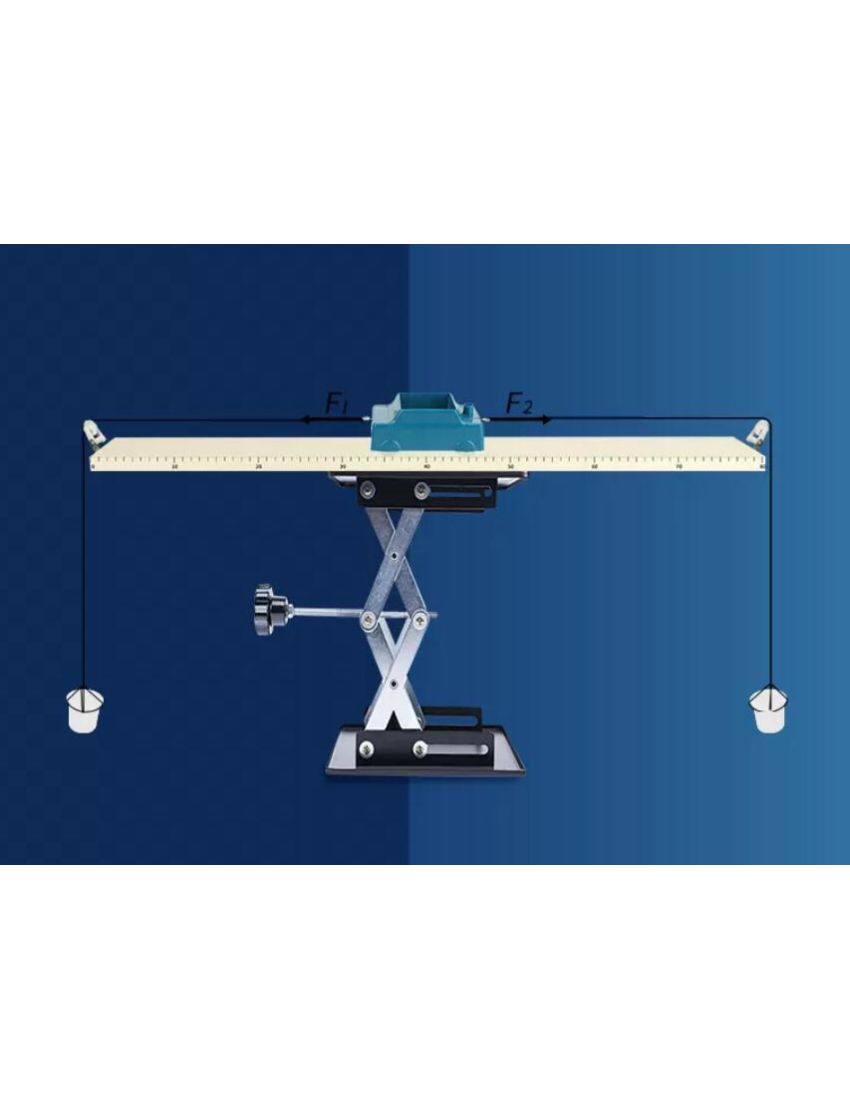 Physik Experimente - Physikalisches Experiment zur Untersuchung der Bedingungen für das Gleichgewicht zwischen zwei Kräften